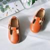 imageFlaryzone ToddlerLittle Girls Ballerina Flat Mary Jane Princess Dress Shoes  Wedding School PartyBrownfr25