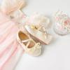 imageFlaryzone ToddlerLittle Girls Ballerina Flat Mary Jane Princess Dress Shoes  Wedding School PartyGoldfa12