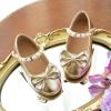 imageFlaryzone ToddlerLittle Girls Ballerina Flat Mary Jane Princess Dress Shoes  Wedding School PartyGoldfm18