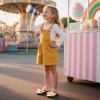 imageFlaryzone ToddlerLittle Girls Ballerina Flat Mary Jane Princess Dress Shoes  Wedding School PartyGoldfm18