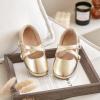 imageFlaryzone ToddlerLittle Girls Ballerina Flat Mary Jane Princess Dress Shoes  Wedding School PartyGoldfr381