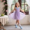 imageFlaryzone ToddlerLittle Girls Ballerina Flat Mary Jane Princess Dress Shoes  Wedding School PartyLight Bluefr11