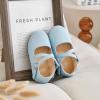 imageFlaryzone ToddlerLittle Girls Ballerina Flat Mary Jane Princess Dress Shoes  Wedding School PartyLight Bluefr11