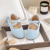 imageFlaryzone ToddlerLittle Girls Ballerina Flat Mary Jane Princess Dress Shoes  Wedding School PartyLight Bluefr11