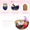 imageFlaryzone ToddlerLittle Girls Ballerina Flat Mary Jane Princess Dress Shoes  Wedding School PartyNavy Bluefm17
