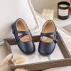 imageFlaryzone ToddlerLittle Girls Ballerina Flat Mary Jane Princess Dress Shoes  Wedding School PartyNavy Bluefr381
