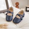 imageFlaryzone ToddlerLittle Girls Ballerina Flat Mary Jane Princess Dress Shoes  Wedding School PartyNavy Bluefr381