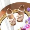 imageFlaryzone ToddlerLittle Girls Ballerina Flat Mary Jane Princess Dress Shoes  Wedding School PartyNudefm17