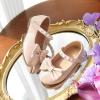imageFlaryzone ToddlerLittle Girls Ballerina Flat Mary Jane Princess Dress Shoes  Wedding School PartyNudefm17