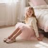 imageFlaryzone ToddlerLittle Girls Ballerina Flat Mary Jane Princess Dress Shoes  Wedding School PartyNudefm17