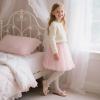 imageFlaryzone ToddlerLittle Girls Ballerina Flat Mary Jane Princess Dress Shoes  Wedding School PartyNudefm17