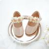 imageFlaryzone ToddlerLittle Girls Ballerina Flat Mary Jane Princess Dress Shoes  Wedding School PartyNudefr65