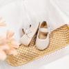 imageFlaryzone ToddlerLittle Girls Ballerina Flat Mary Jane Princess Dress Shoes  Wedding School PartyOffwhitefa13