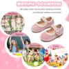 imageFlaryzone ToddlerLittle Girls Ballerina Flat Mary Jane Princess Dress Shoes  Wedding School PartyPinkfa13
