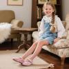 imageFlaryzone ToddlerLittle Girls Ballerina Flat Mary Jane Princess Dress Shoes  Wedding School PartyPinkfa13