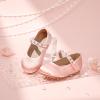 imageFlaryzone ToddlerLittle Girls Ballerina Flat Mary Jane Princess Dress Shoes  Wedding School PartyPinkfa16
