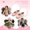 imageFlaryzone ToddlerLittle Girls Ballerina Flat Mary Jane Princess Dress Shoes  Wedding School PartyPinkfa19