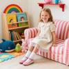 imageFlaryzone ToddlerLittle Girls Ballerina Flat Mary Jane Princess Dress Shoes  Wedding School PartyPinkfb01