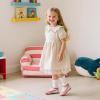 imageFlaryzone ToddlerLittle Girls Ballerina Flat Mary Jane Princess Dress Shoes  Wedding School PartyPinkfb01