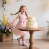 imageFlaryzone ToddlerLittle Girls Ballerina Flat Mary Jane Princess Dress Shoes  Wedding School PartyPinkfm16