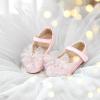 imageFlaryzone ToddlerLittle Girls Ballerina Flat Mary Jane Princess Dress Shoes  Wedding School PartyPinkfm16