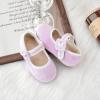 imageFlaryzone ToddlerLittle Girls Ballerina Flat Mary Jane Princess Dress Shoes  Wedding School PartyPurplefa13