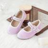imageFlaryzone ToddlerLittle Girls Ballerina Flat Mary Jane Princess Dress Shoes  Wedding School PartyPurplefa13