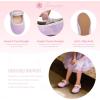 imageFlaryzone ToddlerLittle Girls Ballerina Flat Mary Jane Princess Dress Shoes  Wedding School PartyPurplefa13