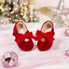 imageFlaryzone ToddlerLittle Girls Ballerina Flat Mary Jane Princess Dress Shoes  Wedding School PartyRedfa11