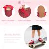 imageFlaryzone ToddlerLittle Girls Ballerina Flat Mary Jane Princess Dress Shoes  Wedding School PartyRedfm12