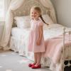 imageFlaryzone ToddlerLittle Girls Ballerina Flat Mary Jane Princess Dress Shoes  Wedding School PartyRedfm17