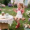 imageFlaryzone ToddlerLittle Girls Ballerina Flat Mary Jane Princess Dress Shoes  Wedding School PartyRedfr65