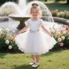 imageFlaryzone ToddlerLittle Girls Ballerina Flat Mary Jane Princess Dress Shoes  Wedding School PartySilverfm15