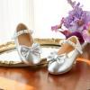 imageFlaryzone ToddlerLittle Girls Ballerina Flat Mary Jane Princess Dress Shoes  Wedding School PartySilverfm18