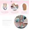 imageFlaryzone ToddlerLittle Girls Ballerina Flat Mary Jane Princess Dress Shoes  Wedding School PartySilverfm18