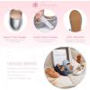 imageFlaryzone ToddlerLittle Girls Ballerina Flat Mary Jane Princess Dress Shoes  Wedding School PartySilverfr11