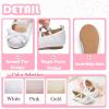 imageFlaryzone ToddlerLittle Girls Ballerina Flat Mary Jane Princess Dress Shoes  Wedding School PartyWhitefa12