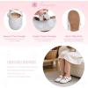 imageFlaryzone ToddlerLittle Girls Ballerina Flat Mary Jane Princess Dress Shoes  Wedding School PartyWhitefb02