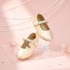 imageFlaryzone ToddlerLittle Girls Ballerina Flat Mary Jane Princess Dress Shoes  Wedding School PartyYellowfa16