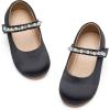 imageFlaryzone ToddlerLittle Girls Ballerina Flat Mary Jane Princess Dress Shoes  Wedding School PartyBlackfa16