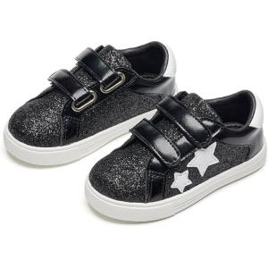 imageFlaryzone Toddler Girls Sneakers Little Girls Running Sports ShoesToddlerLittle KidsFm84black