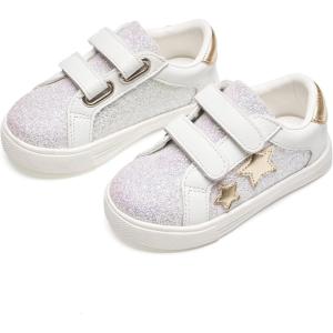 imageFlaryzone Toddler Girls Sneakers Little Girls Running Sports ShoesToddlerLittle KidsFm84white