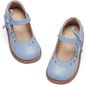 imageFlaryzone Toddler Little Girl Mary Jane School Uniform Oxfords Flat Dress ShoesFa03blue
