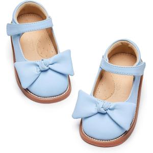 imageFlaryzone Toddler Little Girl Mary Jane School Uniform Oxfords Flat Dress ShoesFr382light Blue