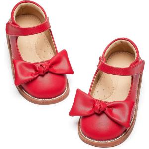 imageFlaryzone Toddler Little Girl Mary Jane School Uniform Oxfords Flat Dress ShoesFr382red