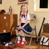 imageFlaryzone Toddler Little Girl Mary Jane School Uniform Oxfords Flat Dress ShoesFa04red