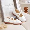 imageFlaryzone Toddler Little Girl Mary Jane School Uniform Oxfords Flat Dress ShoesFa05white