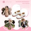 imageFlaryzone Toddler Little Girl Mary Jane School Uniform Oxfords Flat Dress ShoesFa05white