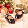imageFlaryzone Toddler Little Girl Mary Jane School Uniform Oxfords Flat Dress ShoesFa06black