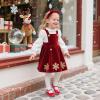 imageFlaryzone Toddler Little Girl Mary Jane School Uniform Oxfords Flat Dress ShoesFa06red